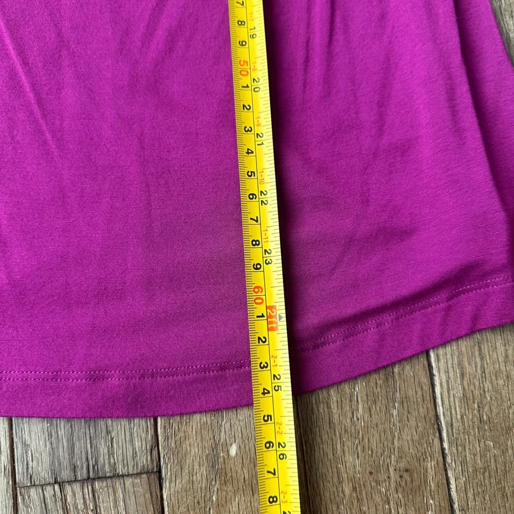 Y2K Cable & Gauge Ruched Sleeve Top Women S Mock Neck Stretch Magenta Barbiecore